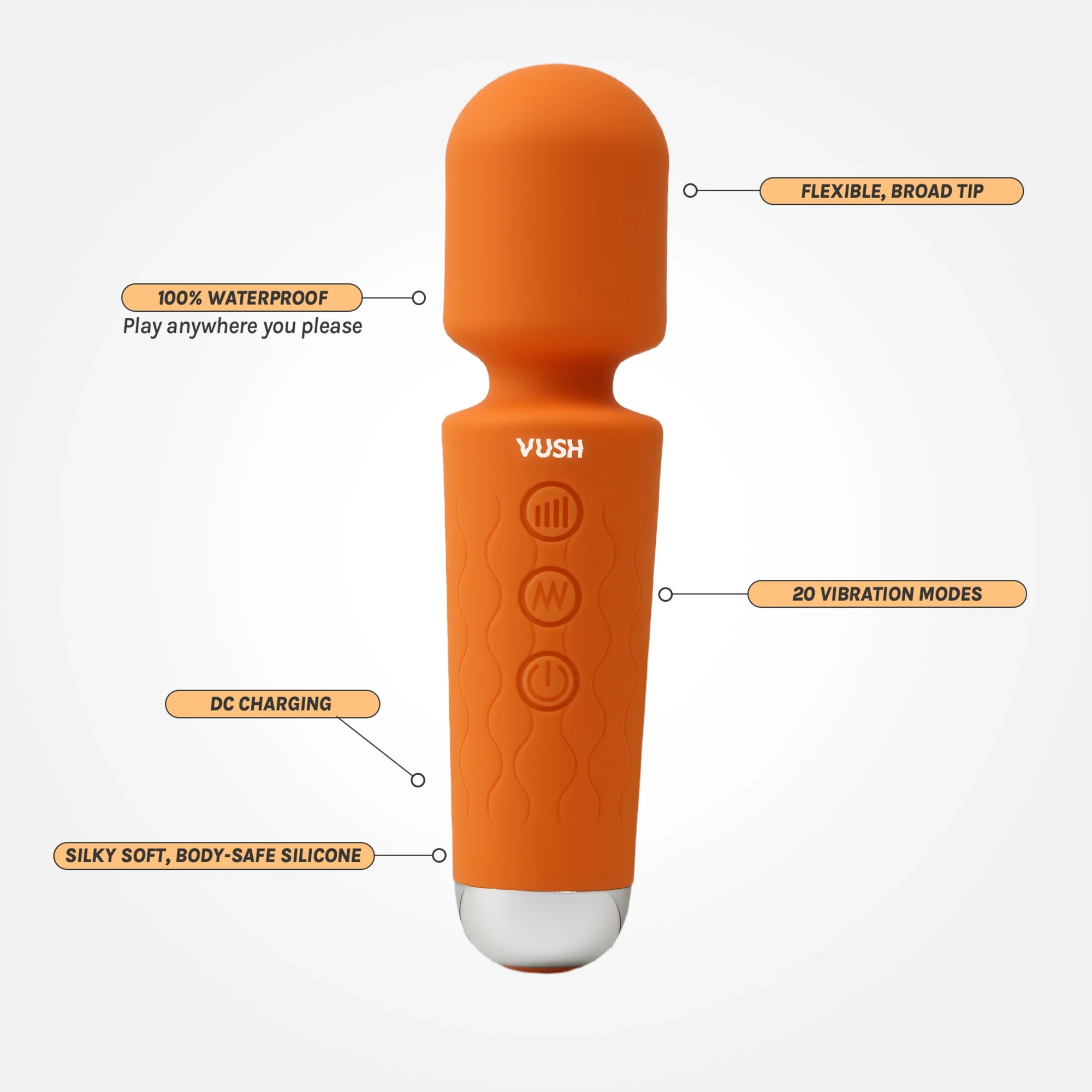 Essentials Mini Wand Vibrator - Image 3